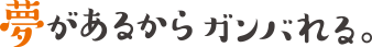 夢があるからガンバれる
